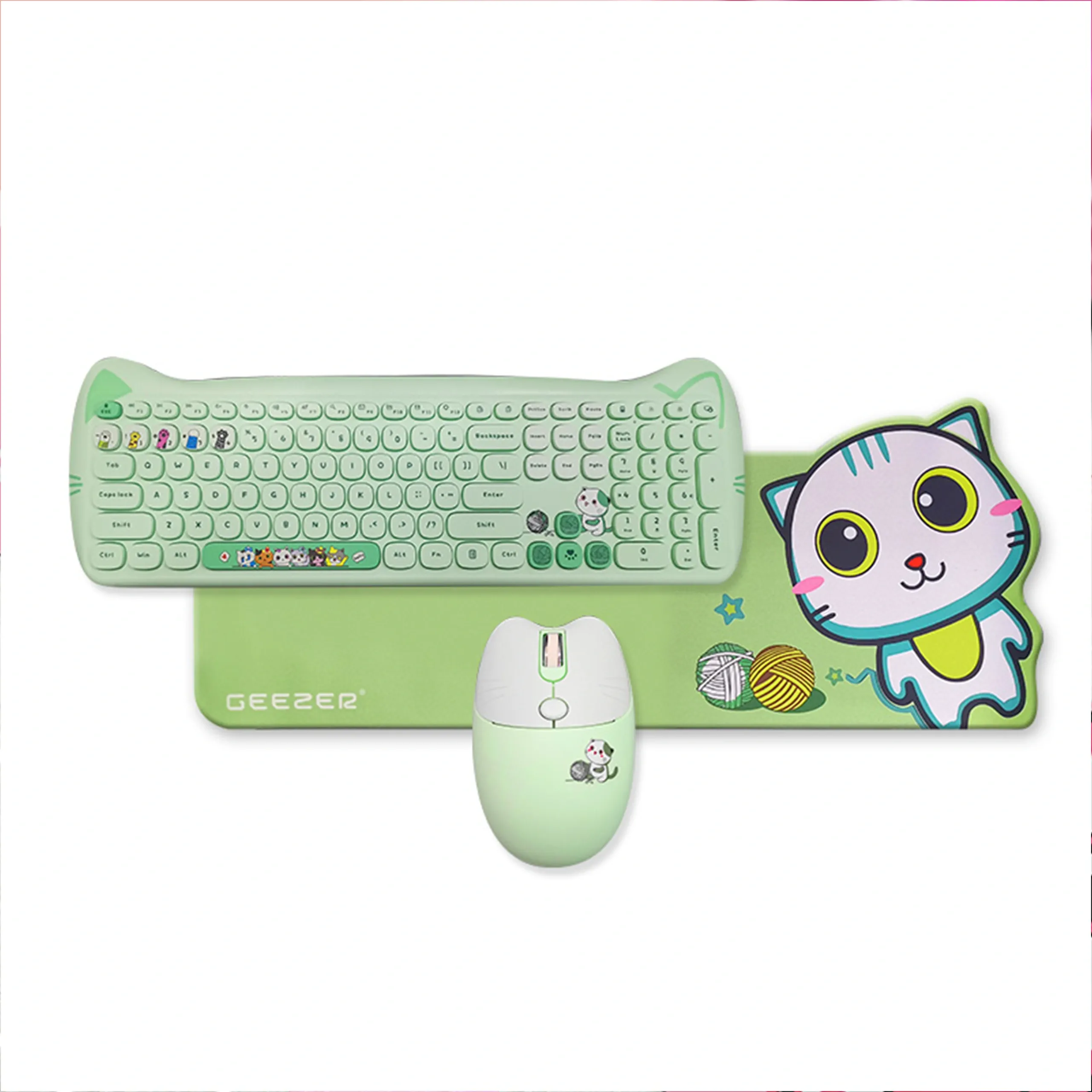 Bàn phím và chuột máy tính không dây GEEZER CAT PLUS